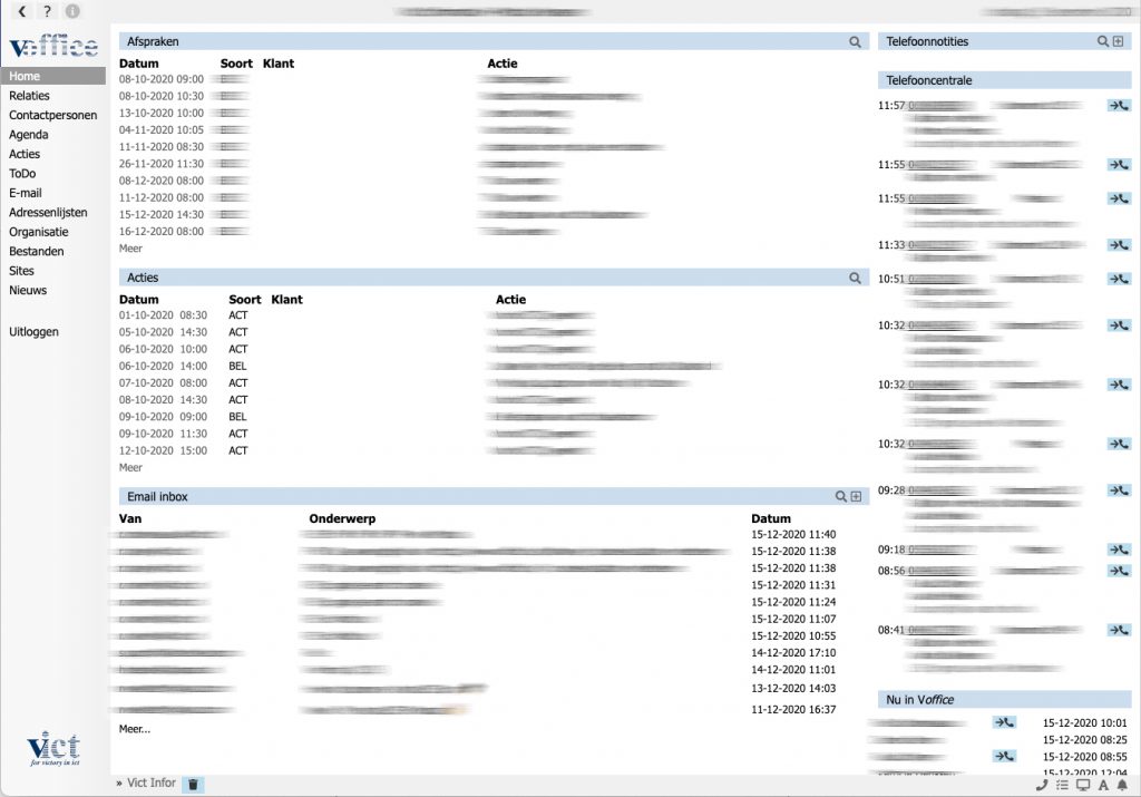 relatie voffice software