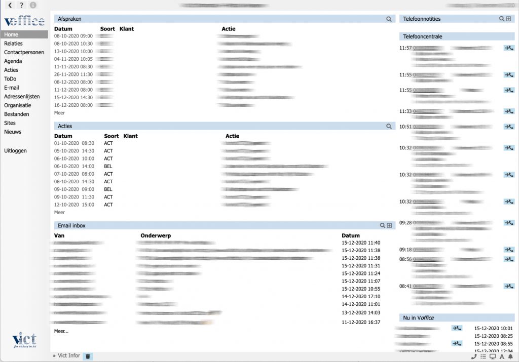 relatie voffice software